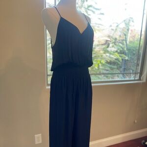 Parker Navy Silk Jumpsuit Sz 4